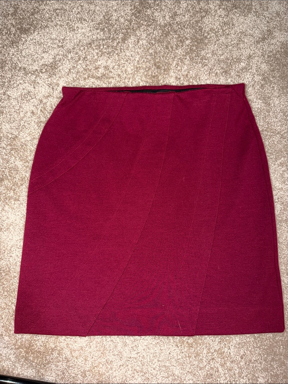 Simply Vera Wang Burgundy Mini Skirt